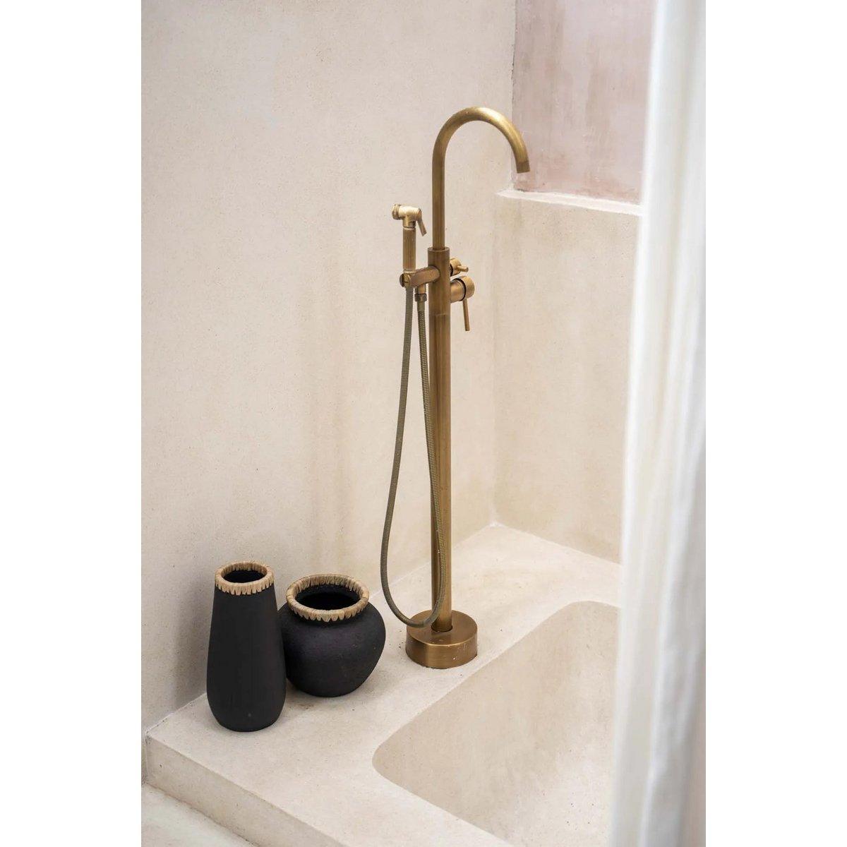 The Sneaky Vase - Schwarz Natur - L - HomeDesign Knaus