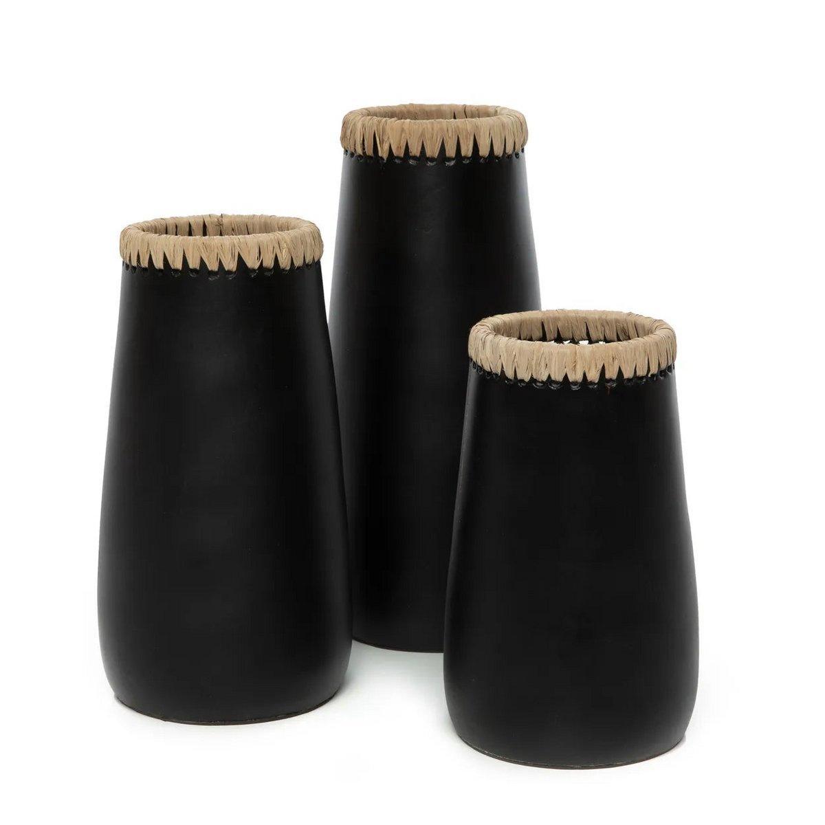 The Sneaky Vase - Schwarz Natur - L - HomeDesign Knaus