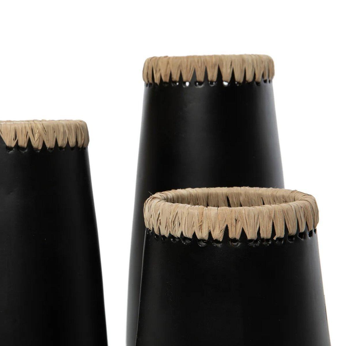 The Sneaky Vase - Schwarz Natur - L - HomeDesign Knaus