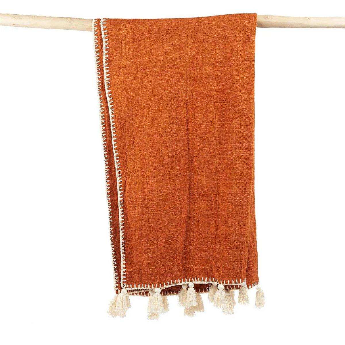 The Stitch Bettüberwurf – Terrakotta - HomeDesign Knaus
