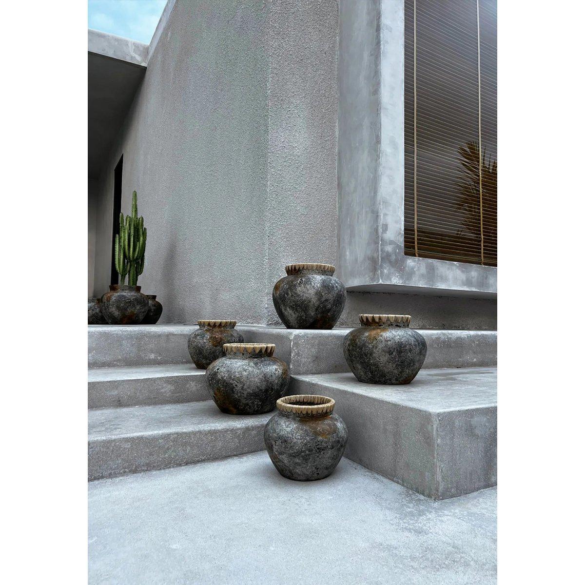 The Styly Vase - Antikgrau - L - HomeDesign Knaus