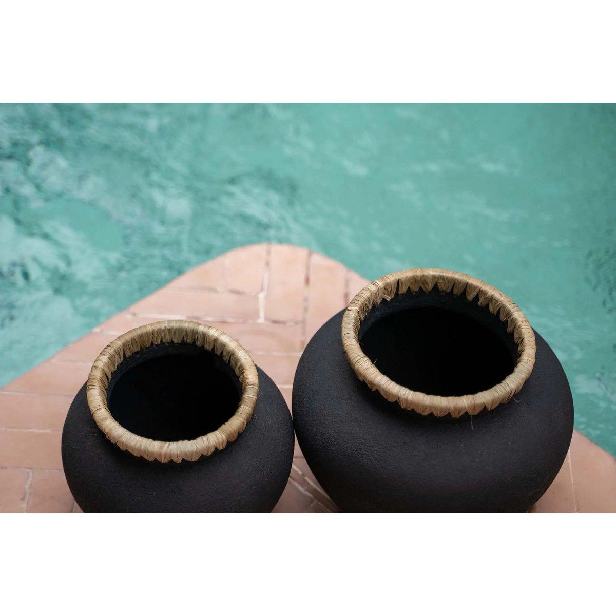 The Styly Vase - Schwarz Natur - L - HomeDesign Knaus
