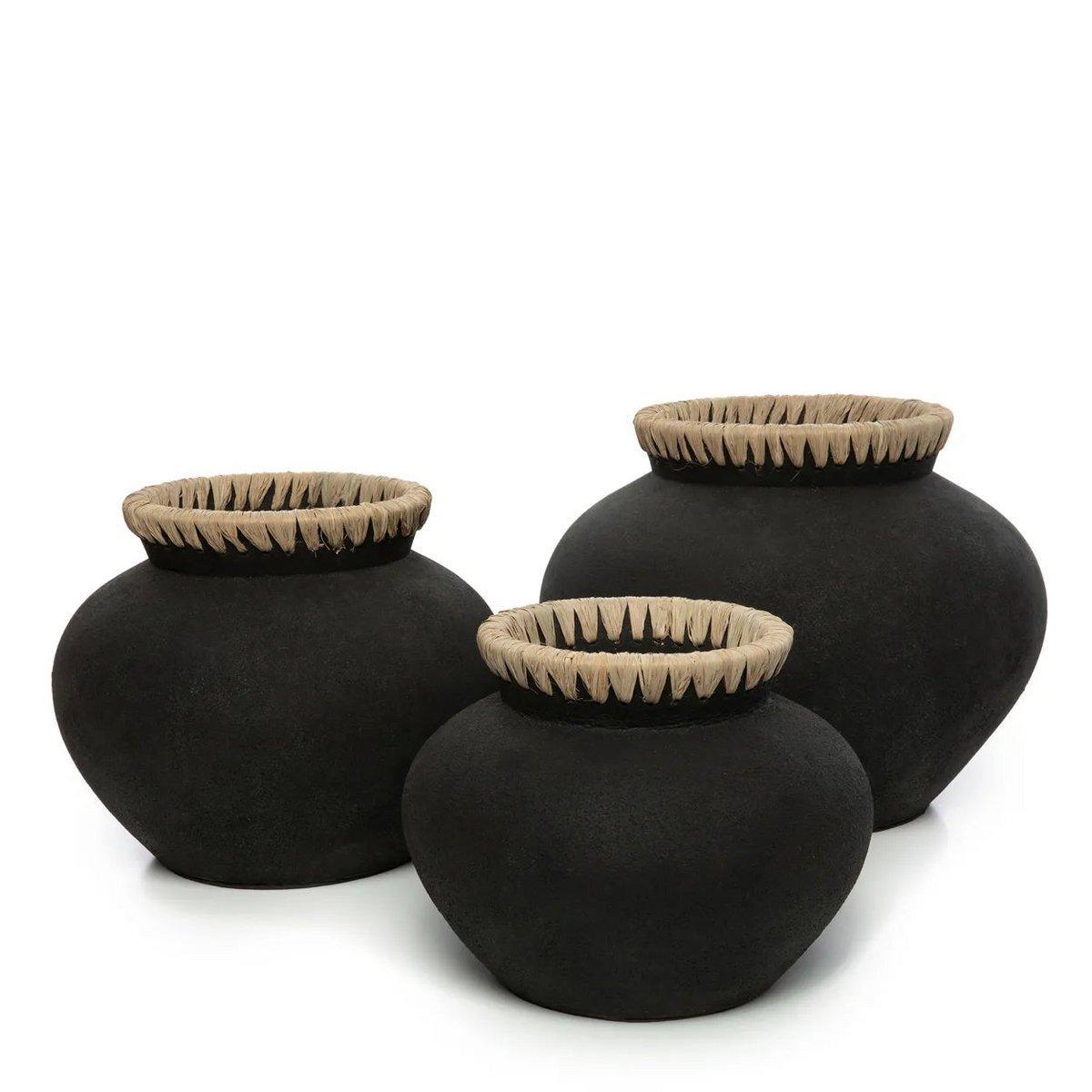 The Styly Vase - Schwarz Natur - L - HomeDesign Knaus