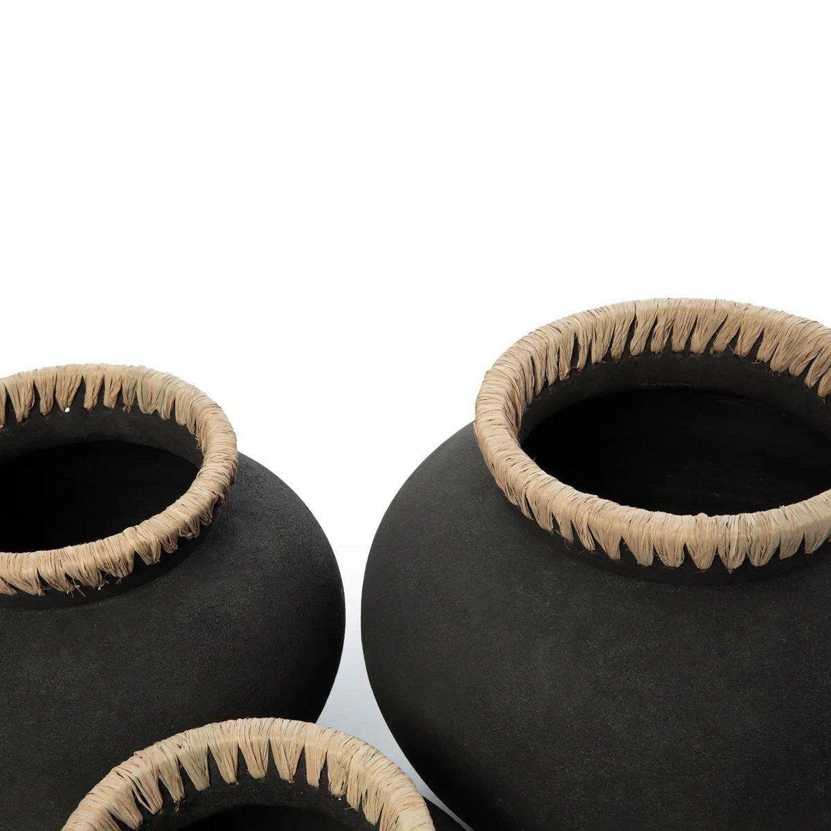 The Styly Vase - Schwarz Natur - L - HomeDesign Knaus