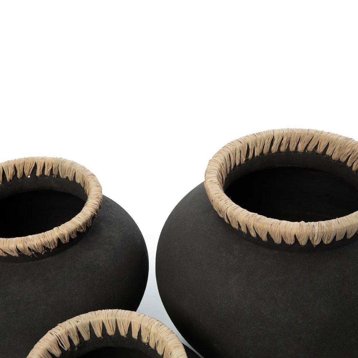 The Styly Vase - Schwarz Natur - M - HomeDesign Knaus