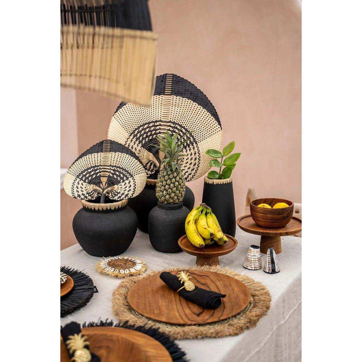 The Styly Vase - Schwarz Natur - M - HomeDesign Knaus