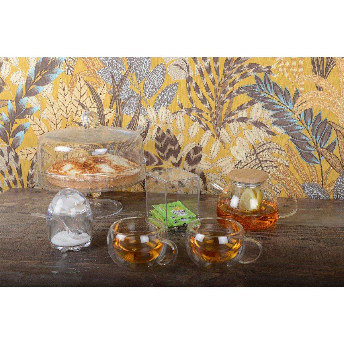 Theiere 1l mit Holzabdeckung - HomeDesign Knaus