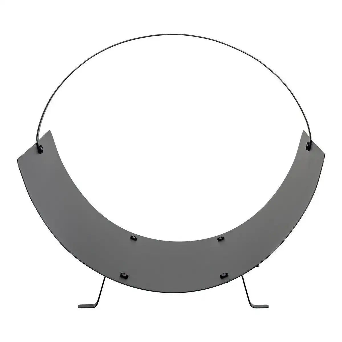 Tires Log Holder - Holzhalter, Stahl, schwarz, 40x35x33,5 cm - HomeDesign Knaus