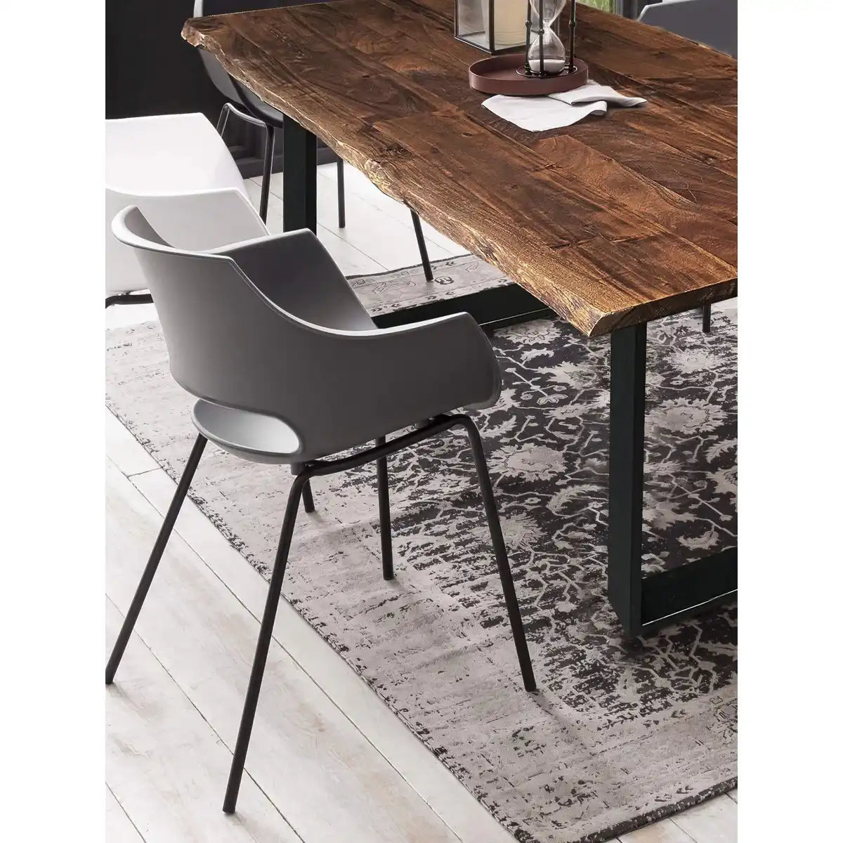 Tisch 120 x 80 cm, Platte 26 mm, nußbaumfarbig - HomeDesign Knaus