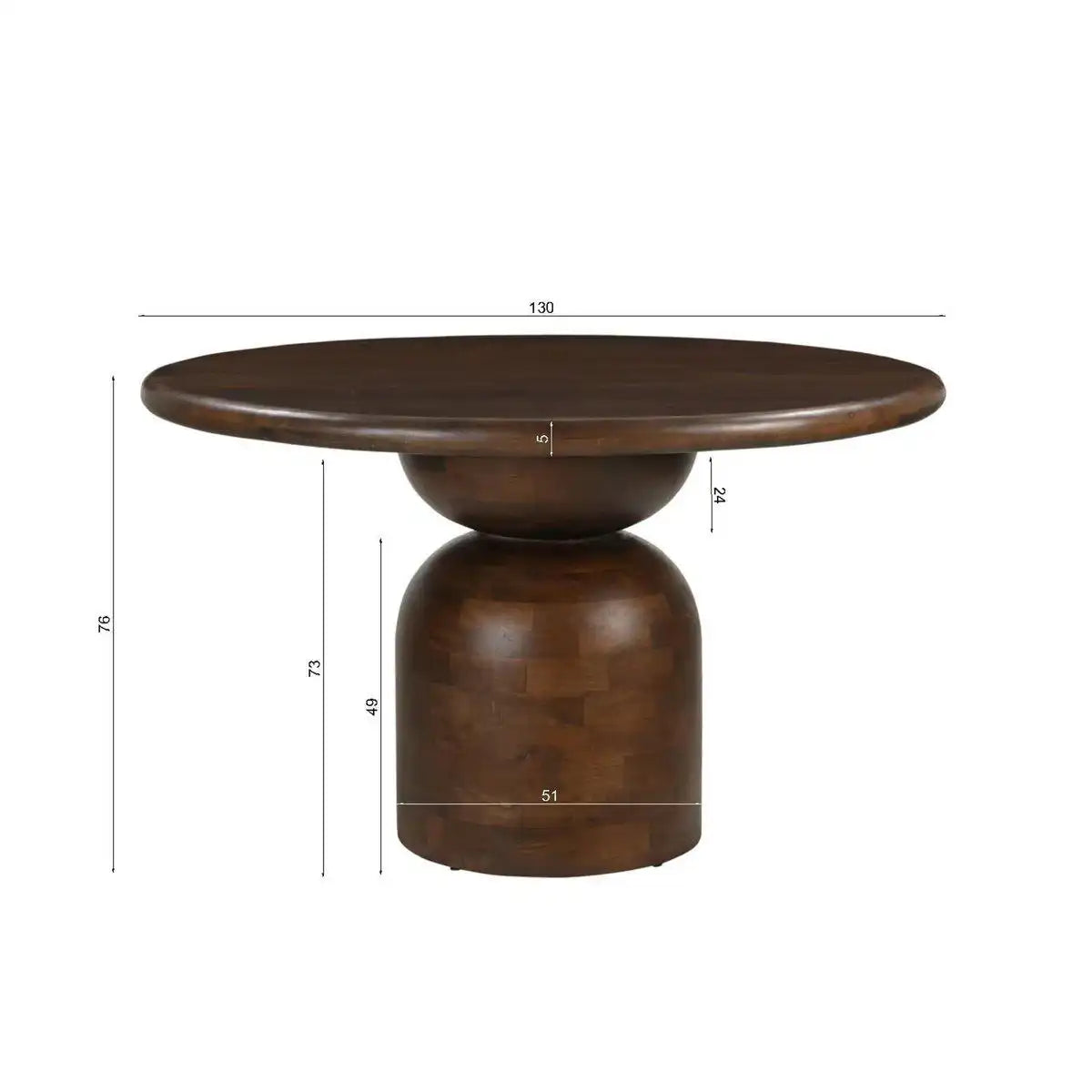 Tisch 130x130 cm - HomeDesign Knaus