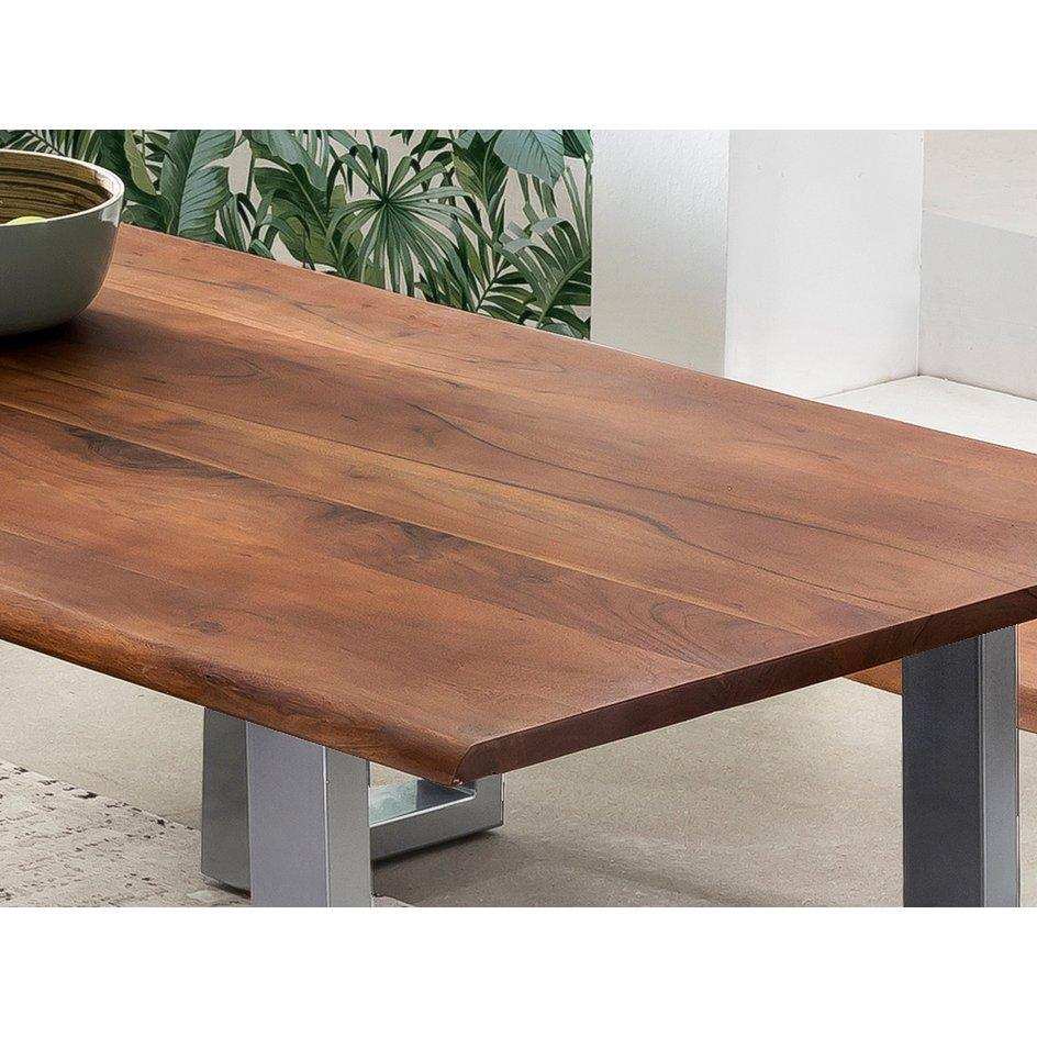 Tisch 160 x 85 cm mit Baumkante wie gewachsen - HomeDesign Knaus