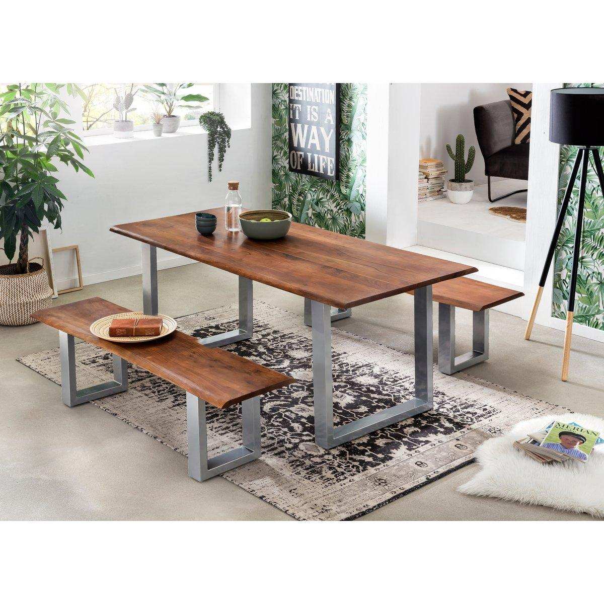 Tisch 160 x 85 cm mit Baumkante wie gewachsen - HomeDesign Knaus