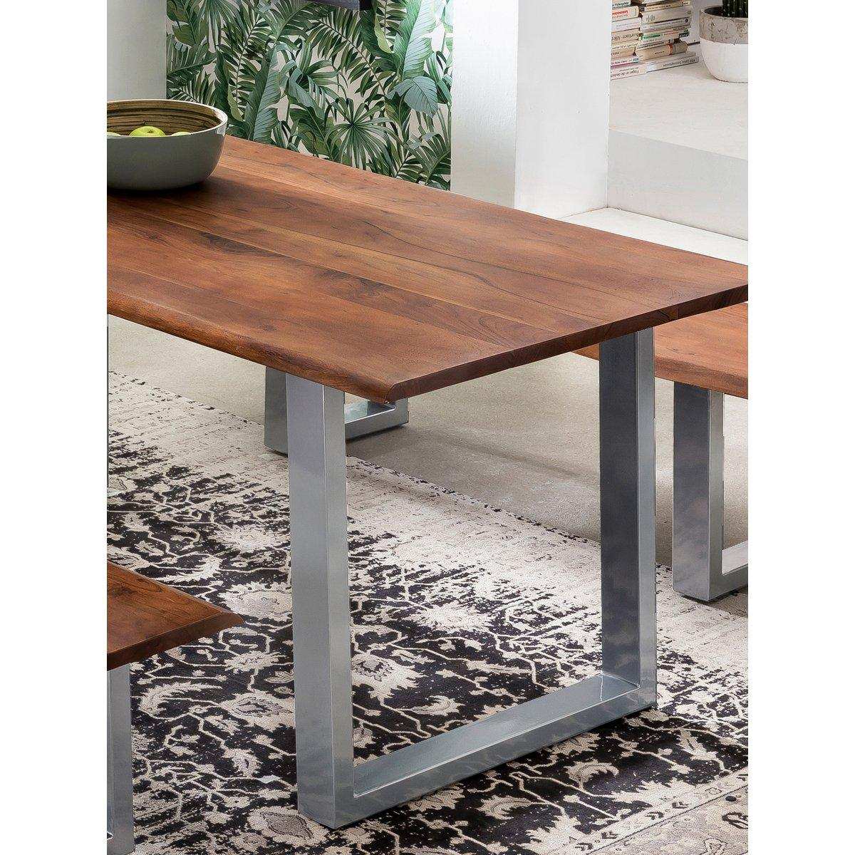 Tisch 160 x 85 cm mit Baumkante wie gewachsen - HomeDesign Knaus