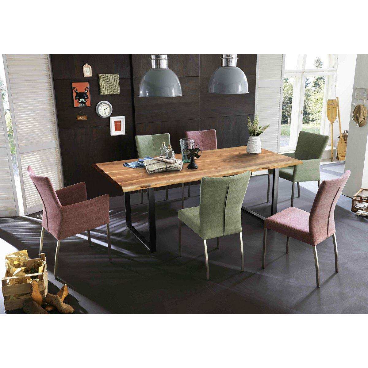 Tisch 160x85 cm, Akazie natur, 36 mm - HomeDesign Knaus