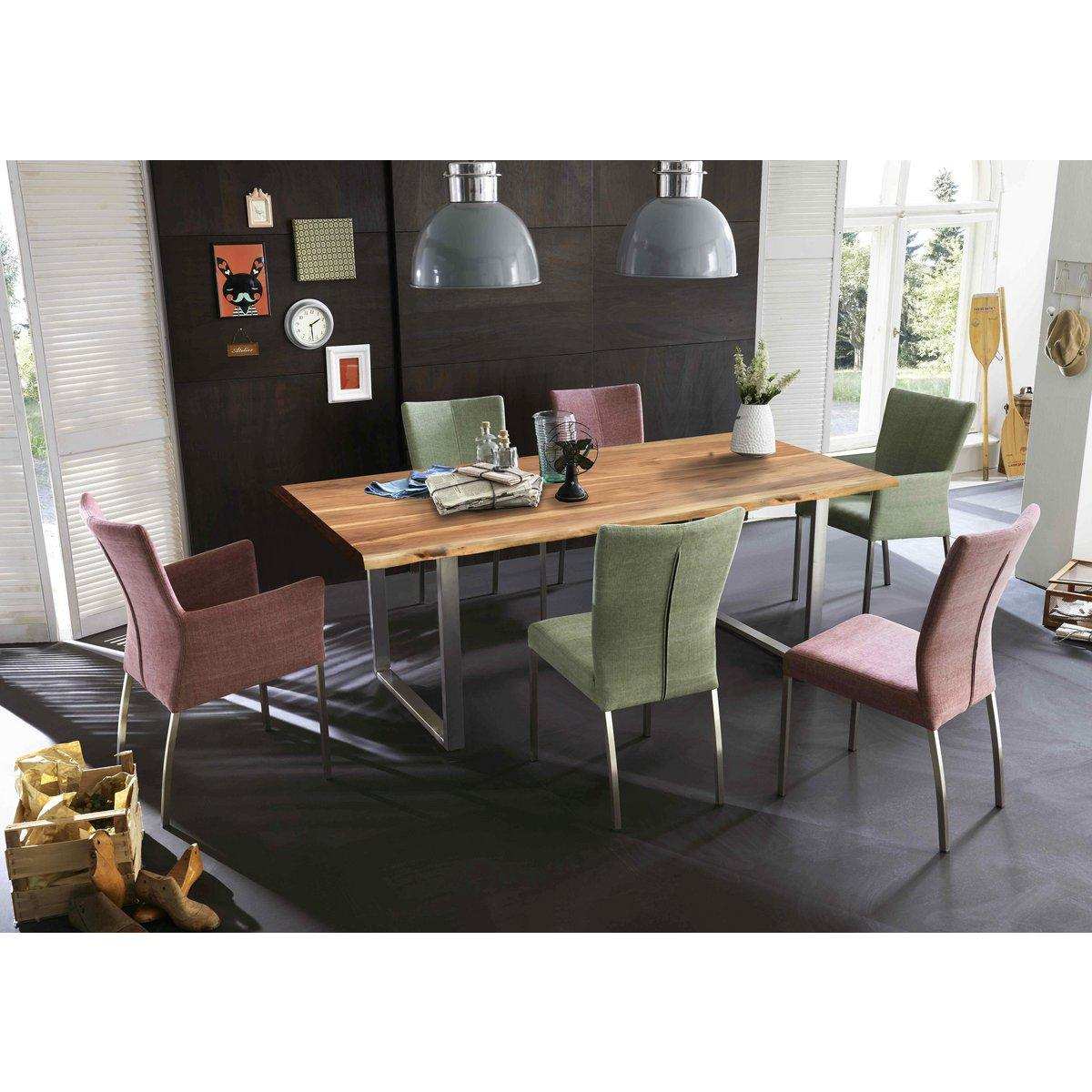 Tisch 160x85 cm, Akazie natur, 36 mm - HomeDesign Knaus