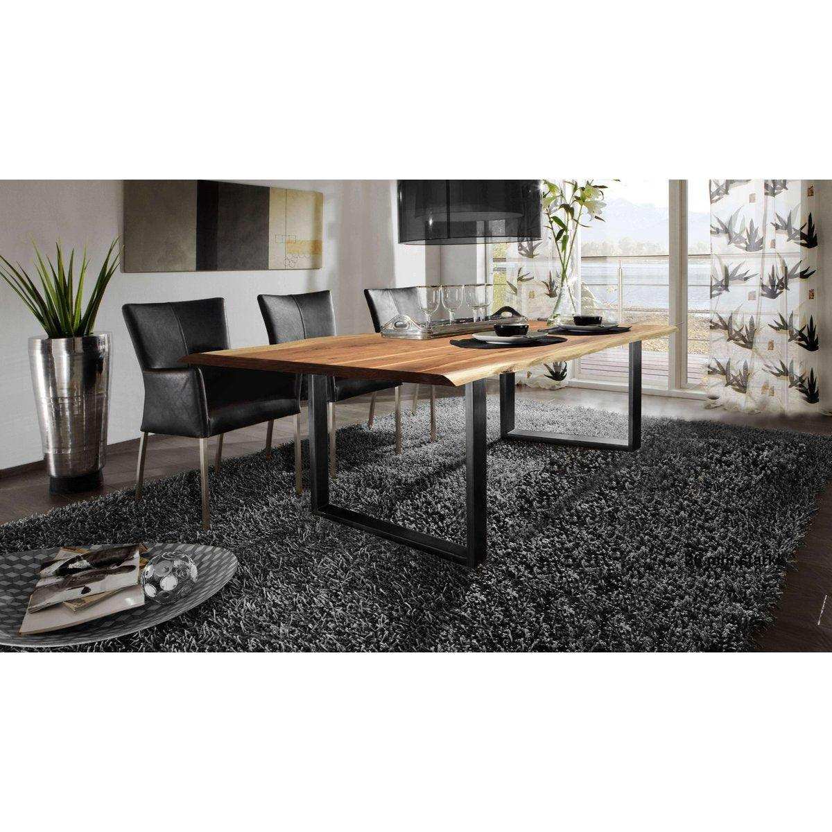 Tisch 160x85 cm, Akazie natur, 36 mm - HomeDesign Knaus