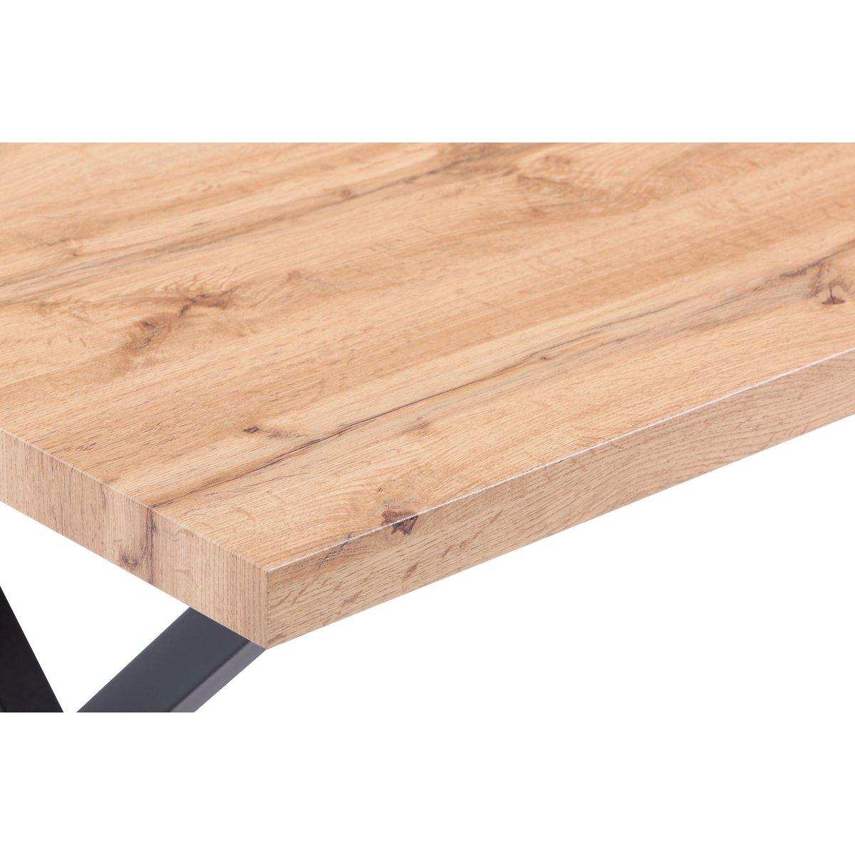 Tisch 160x90 cm mit X-Gestell - HomeDesign Knaus