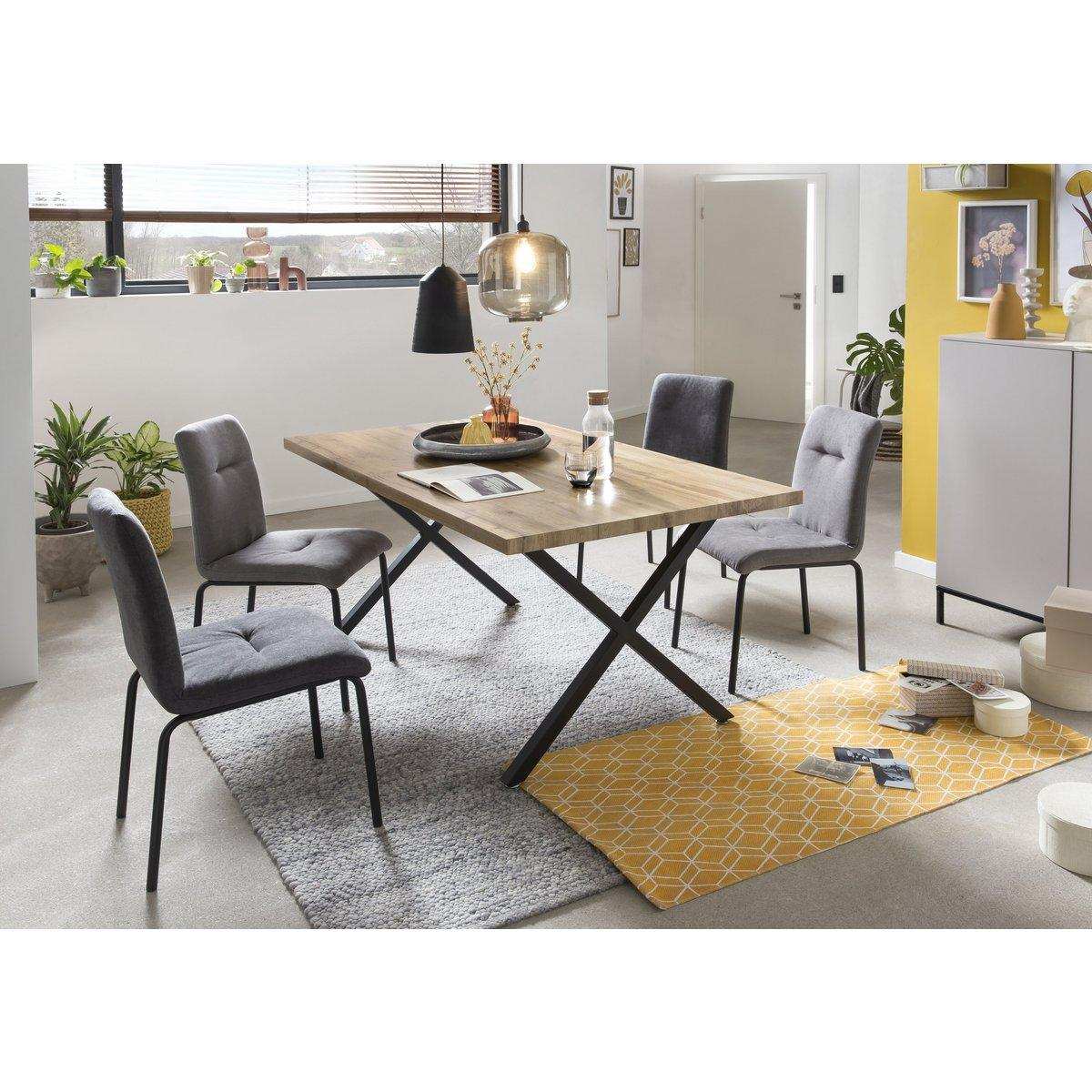 Tisch 160x90 cm mit X-Gestell - HomeDesign Knaus