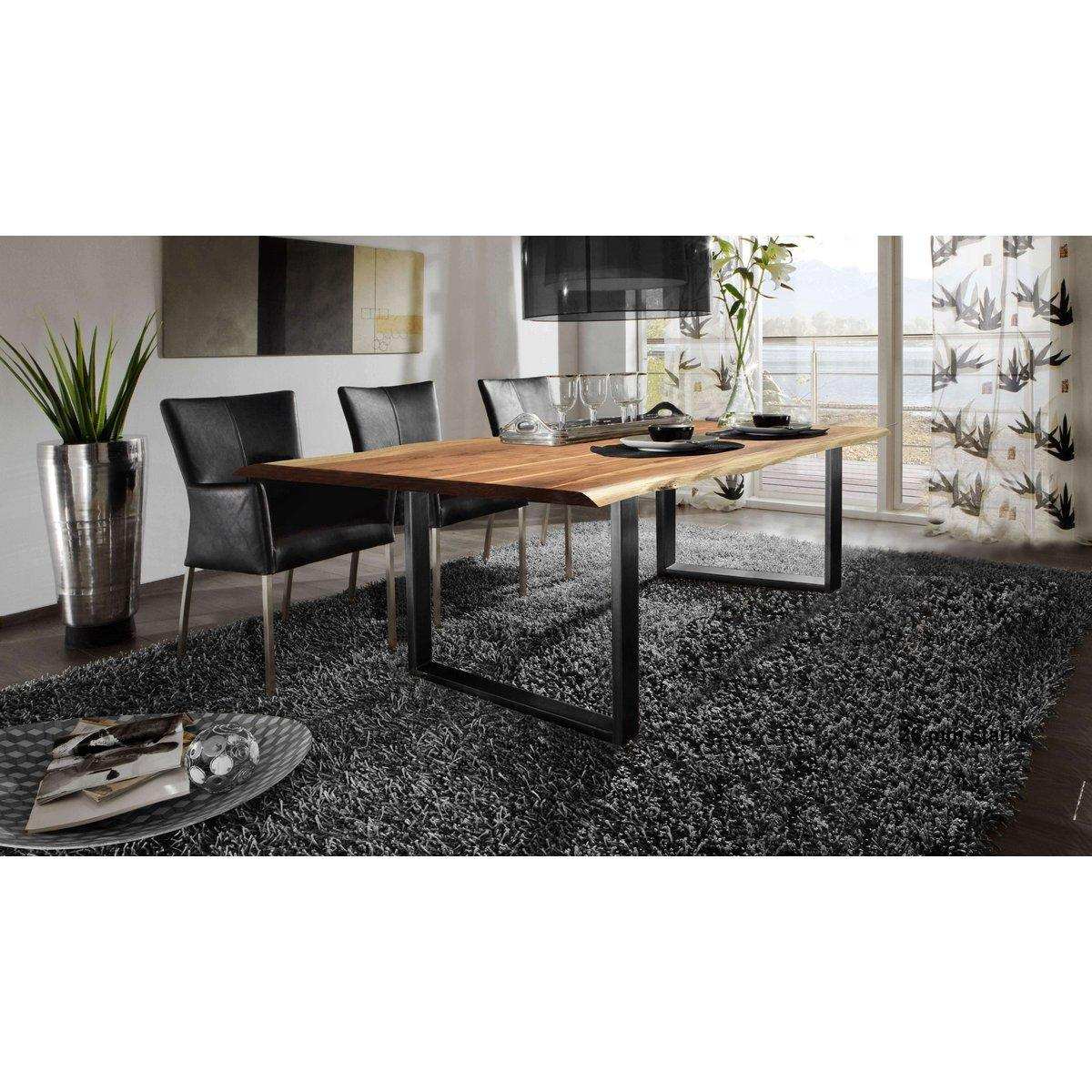 Tisch 200x100 cm, Akazie natur, 36 mm - HomeDesign Knaus