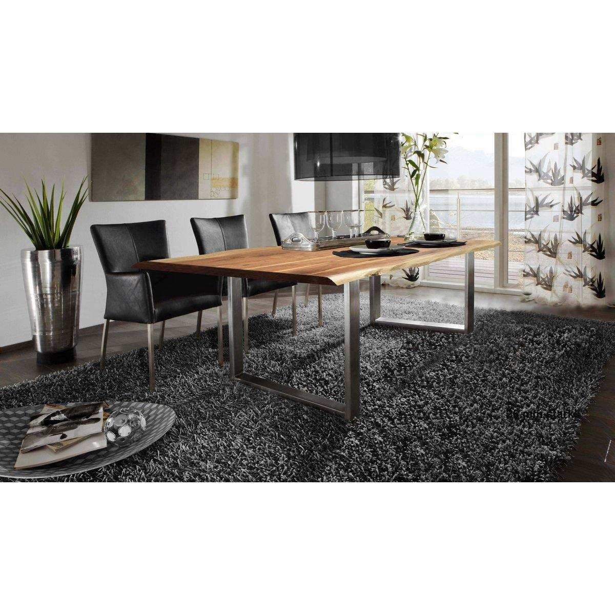 Tisch 200x100 cm, Akazie natur, 36 mm - HomeDesign Knaus