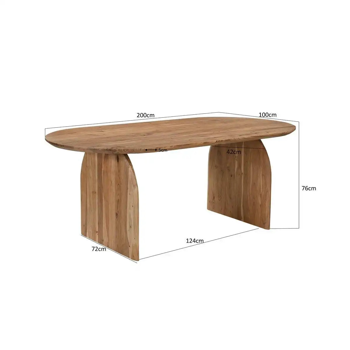 Tisch 200x100 cm - HomeDesign Knaus
