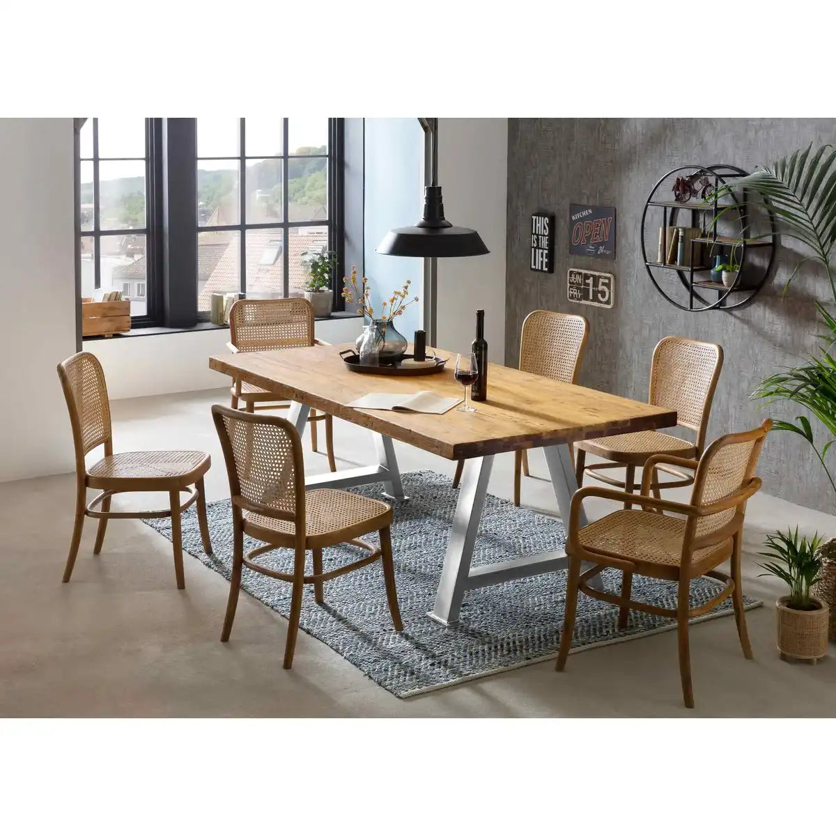 Tisch 200x100 cm, recyceltes Teak - HomeDesign Knaus