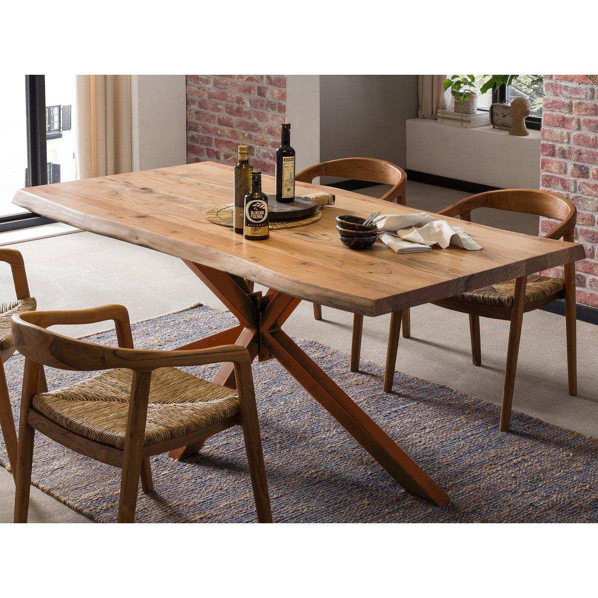 Tisch 220x100 cm, Akazie natur - HomeDesign Knaus
