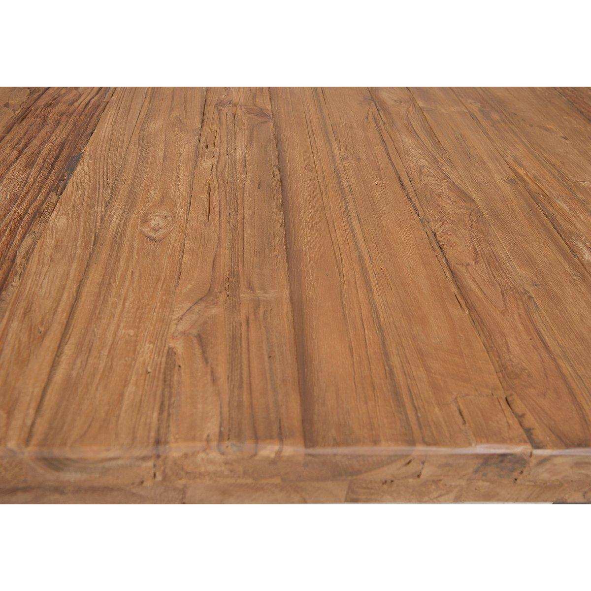 Tisch 220x100 cm, recyceltes Teak natur - HomeDesign Knaus