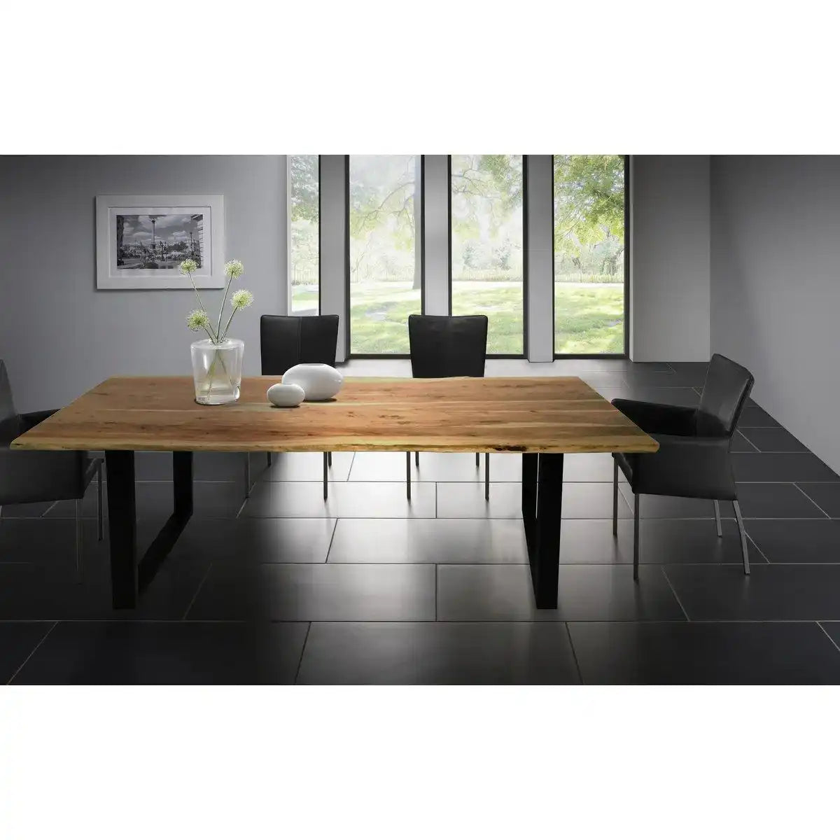 Tisch 240x100 cm, Akazie natur, 56 mm - HomeDesign Knaus