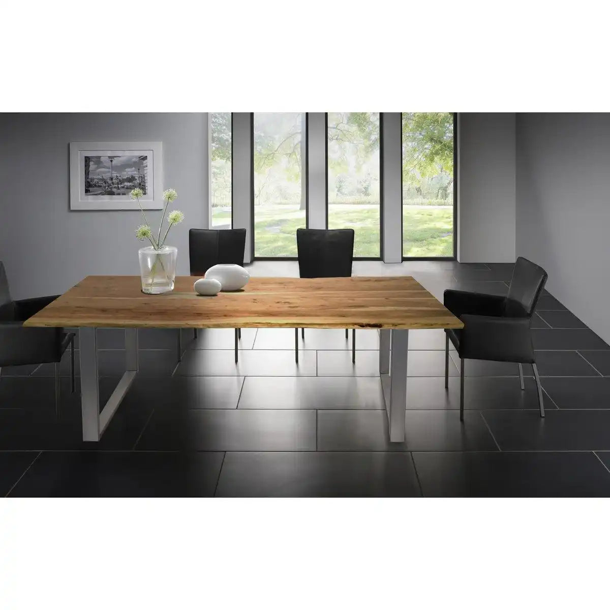 Tisch 240x100 cm, Akazie natur, 56 mm - HomeDesign Knaus