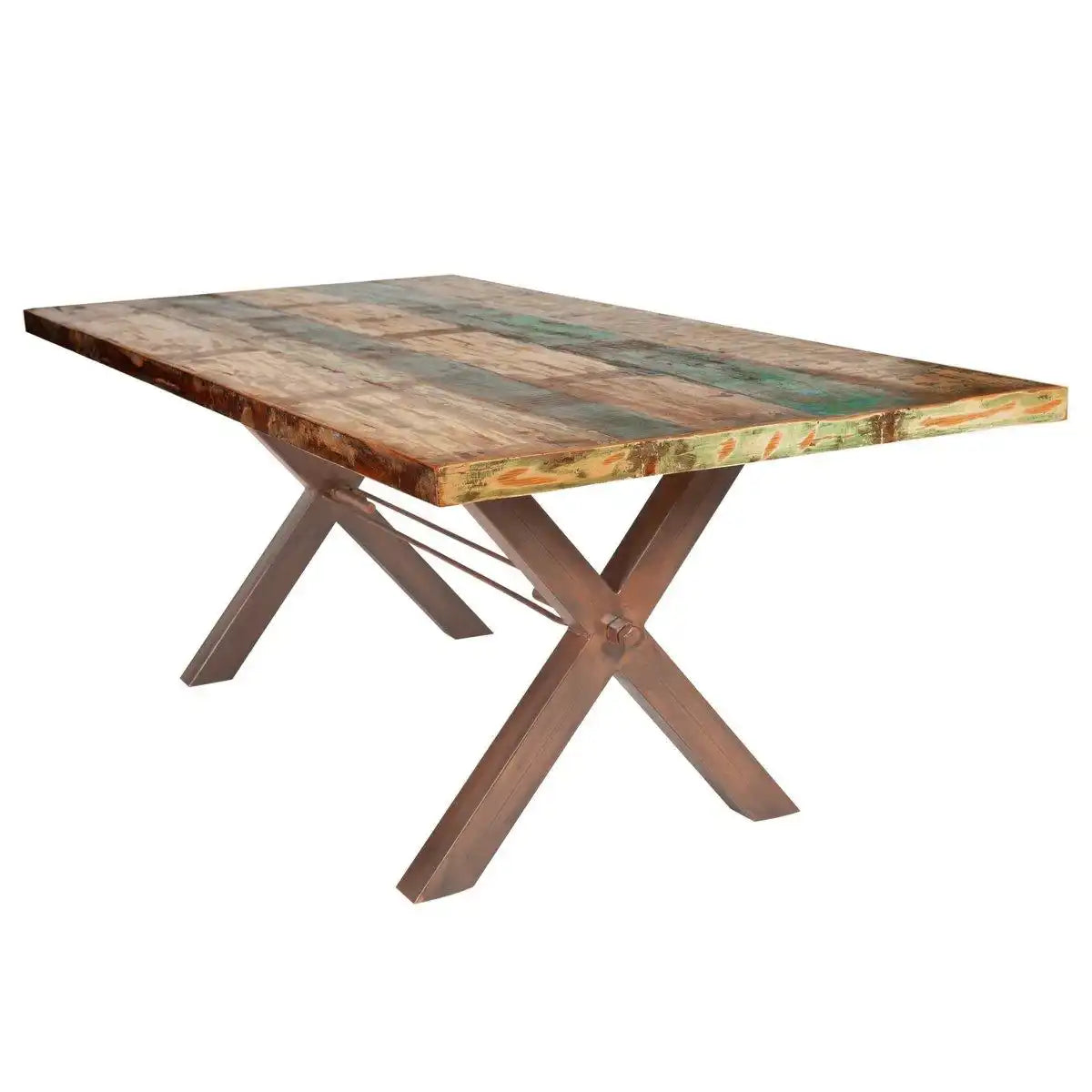 Tisch 240x100 cm, Altholz bunt lackiert - HomeDesign Knaus