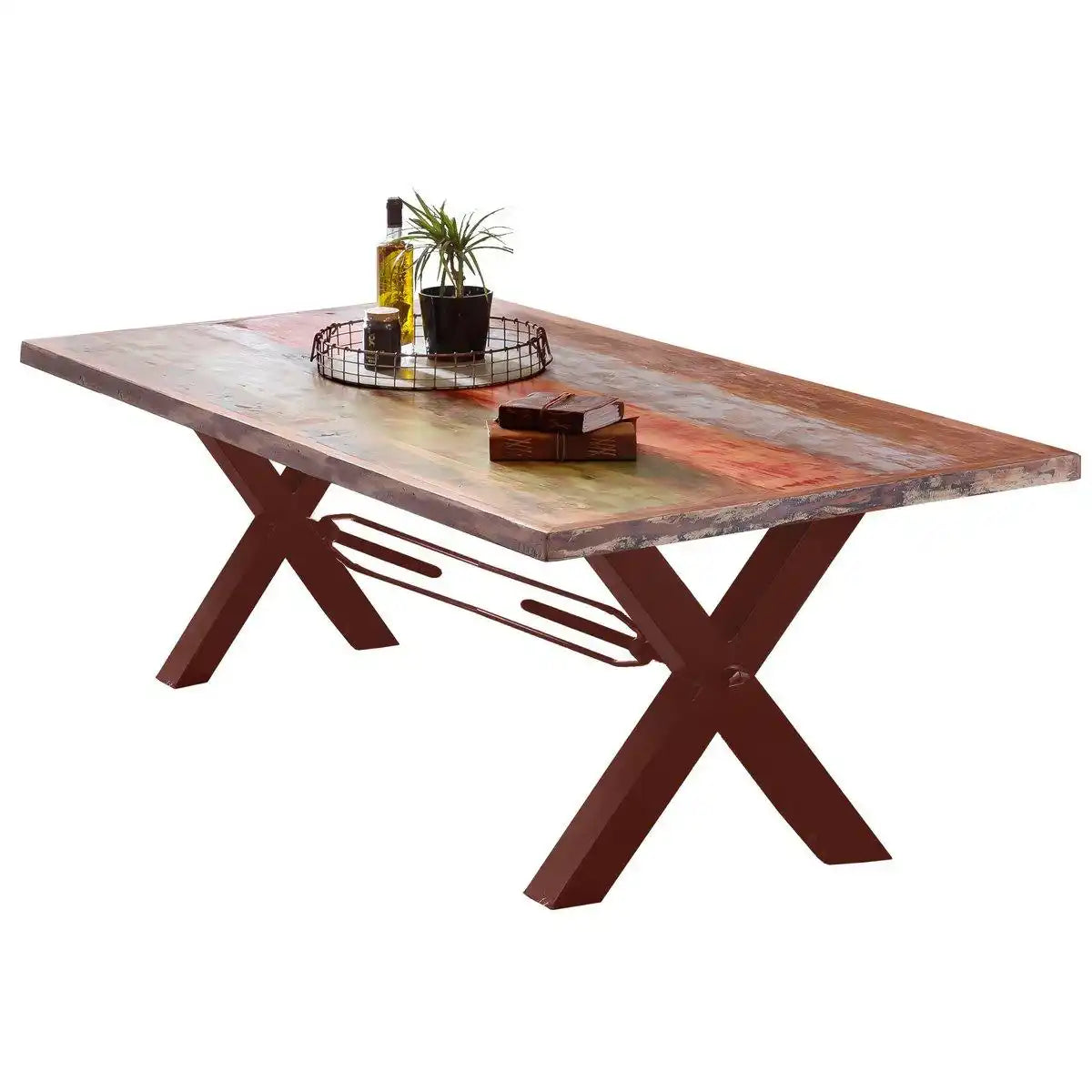 Tisch 240x100 cm, Altholz bunt lackiert - HomeDesign Knaus