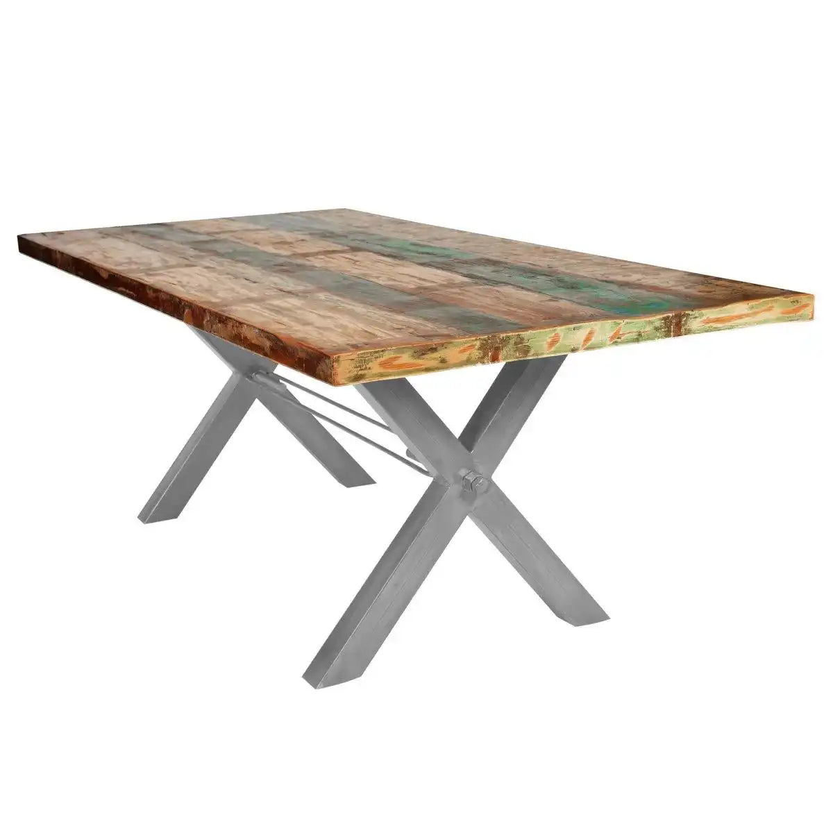 Tisch 240x100 cm, Altholz bunt lackiert - HomeDesign Knaus