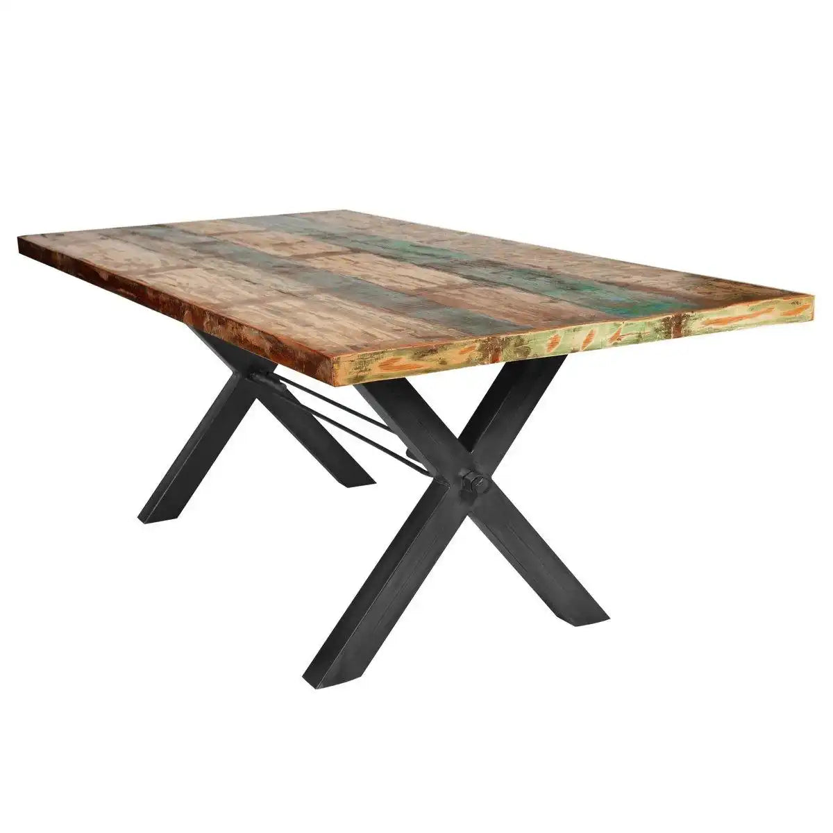 Tisch 240x100 cm, Altholz bunt lackiert - HomeDesign Knaus