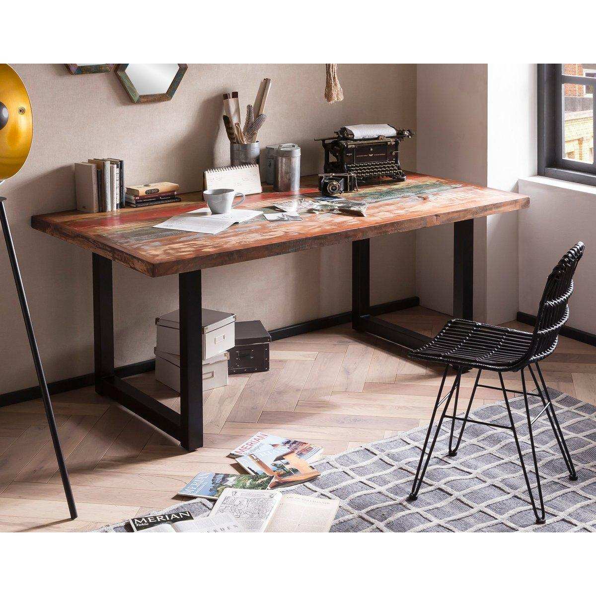 Tisch 240x100 cm, buntes Altholz - HomeDesign Knaus