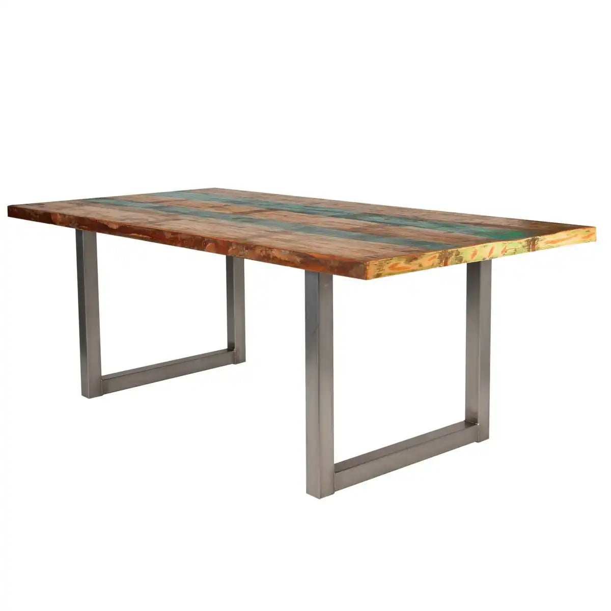 Tisch 240x100 cm, buntes Altholz - HomeDesign Knaus