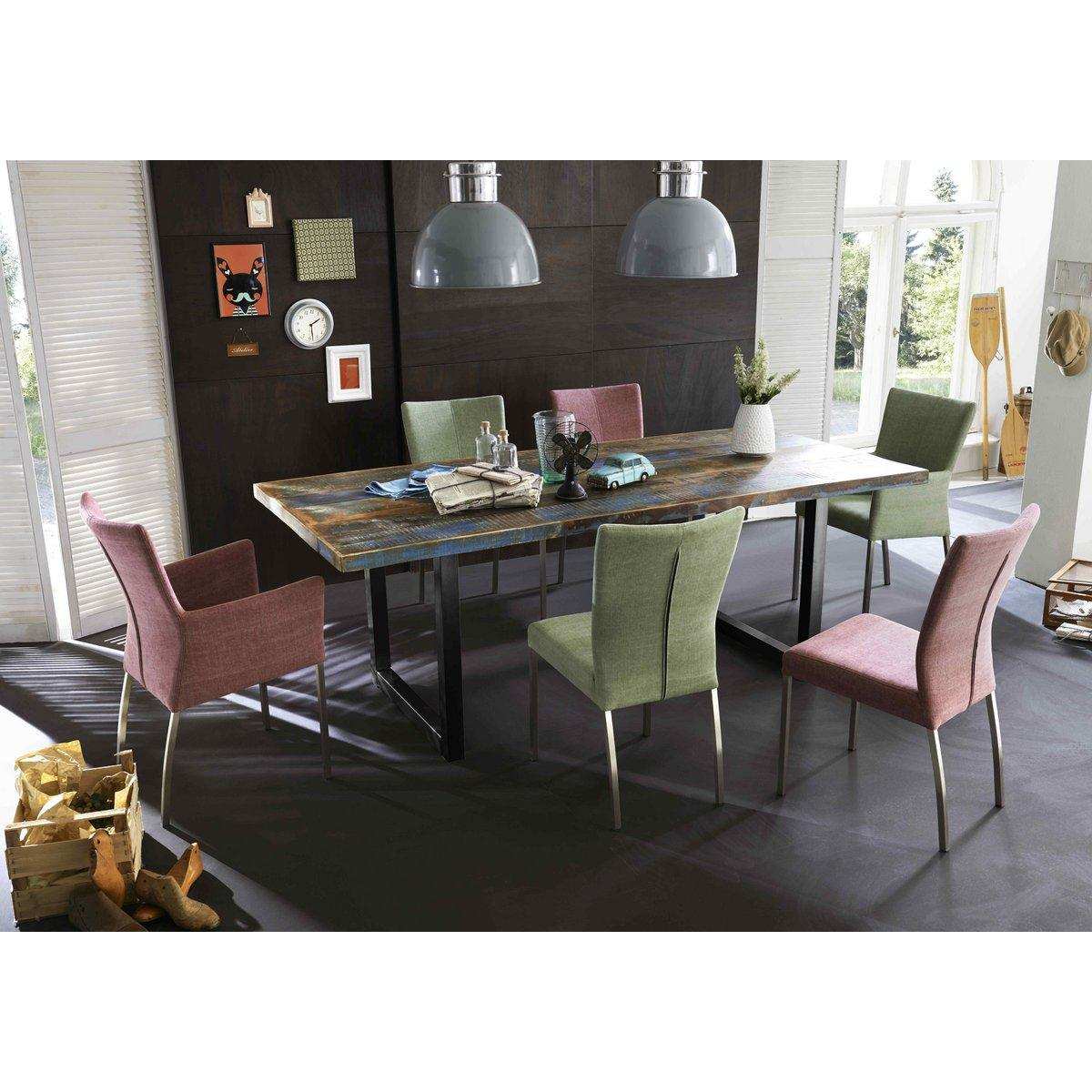 Tisch 240x100 cm, buntes Altholz - HomeDesign Knaus