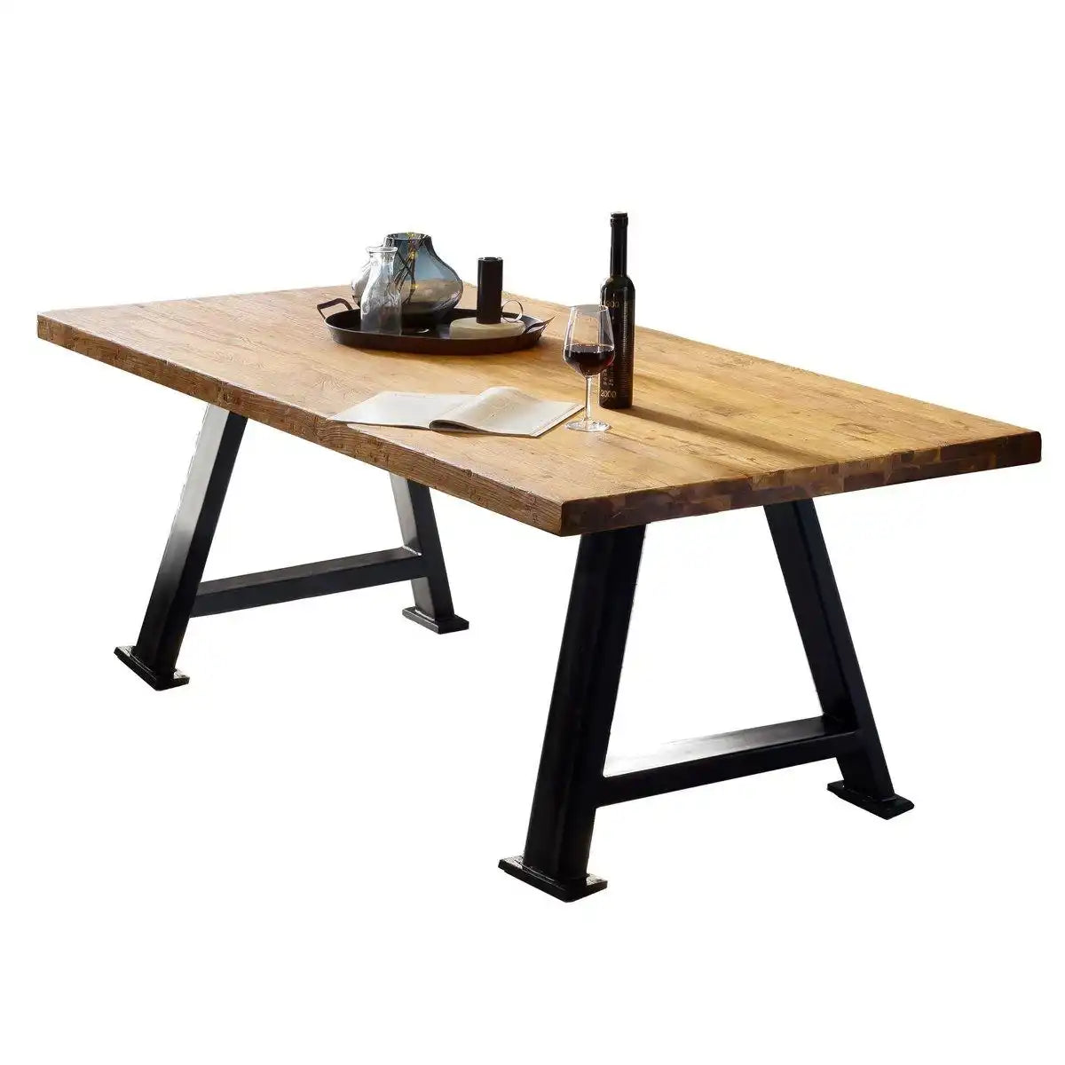 Tisch 240x100 cm, recyceltes Teak - HomeDesign Knaus