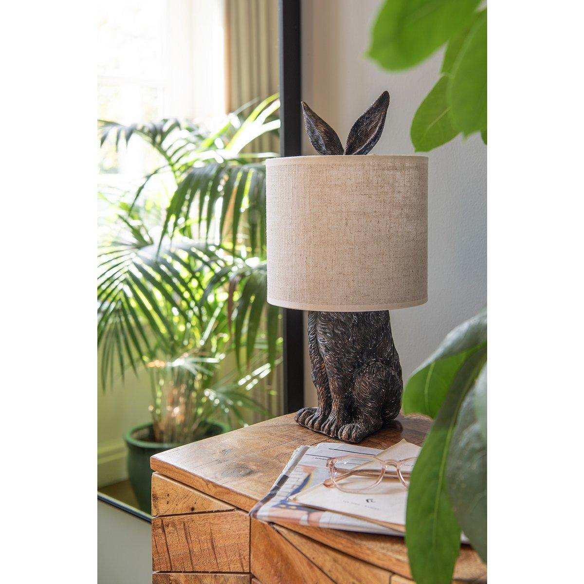 Tischlampe Beige? 20x43 cm E27/max. 1x60W - HomeDesign Knaus