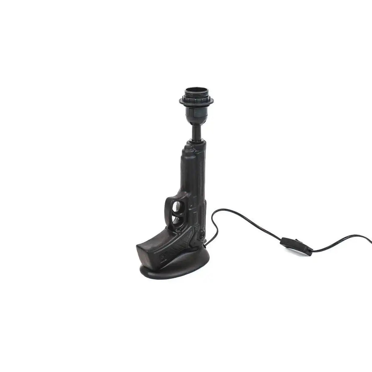 Tischlampe - Gun - Keramik - Schwarz - E27 -15x9x32cm - HomeDesign Knaus