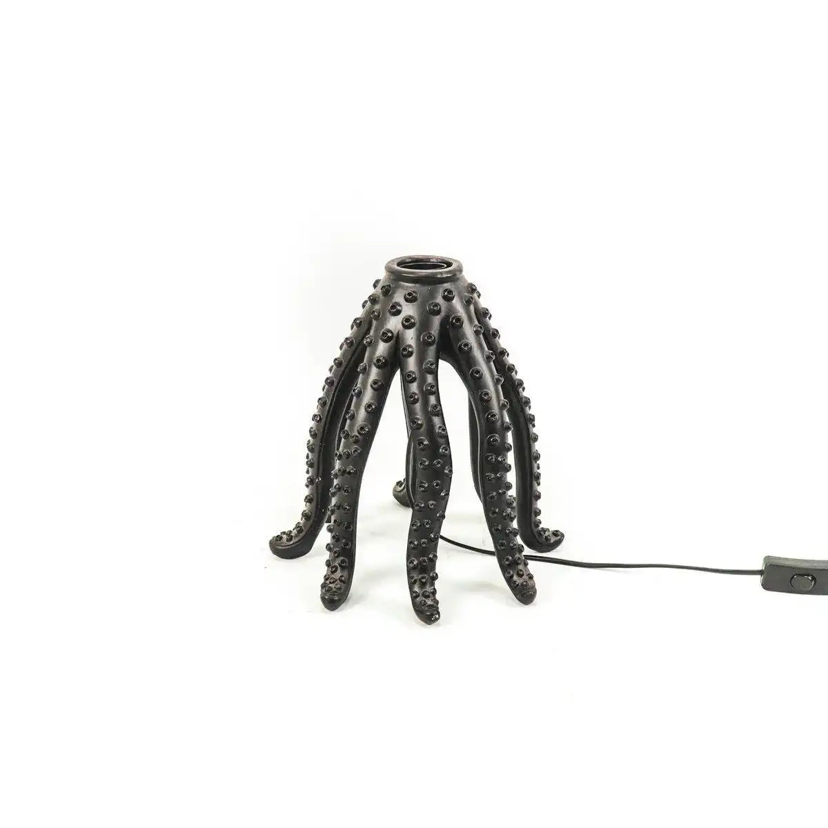 Tischlampe - Oktopus - Polyresin - Schwarz - E27 - 25x25cm - HomeDesign Knaus