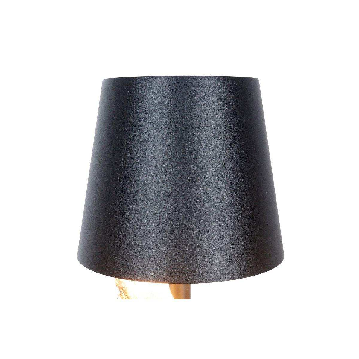 Tischleuchte 29 cm Natur/Schwarz mit LED-Akku - HomeDesign Knaus