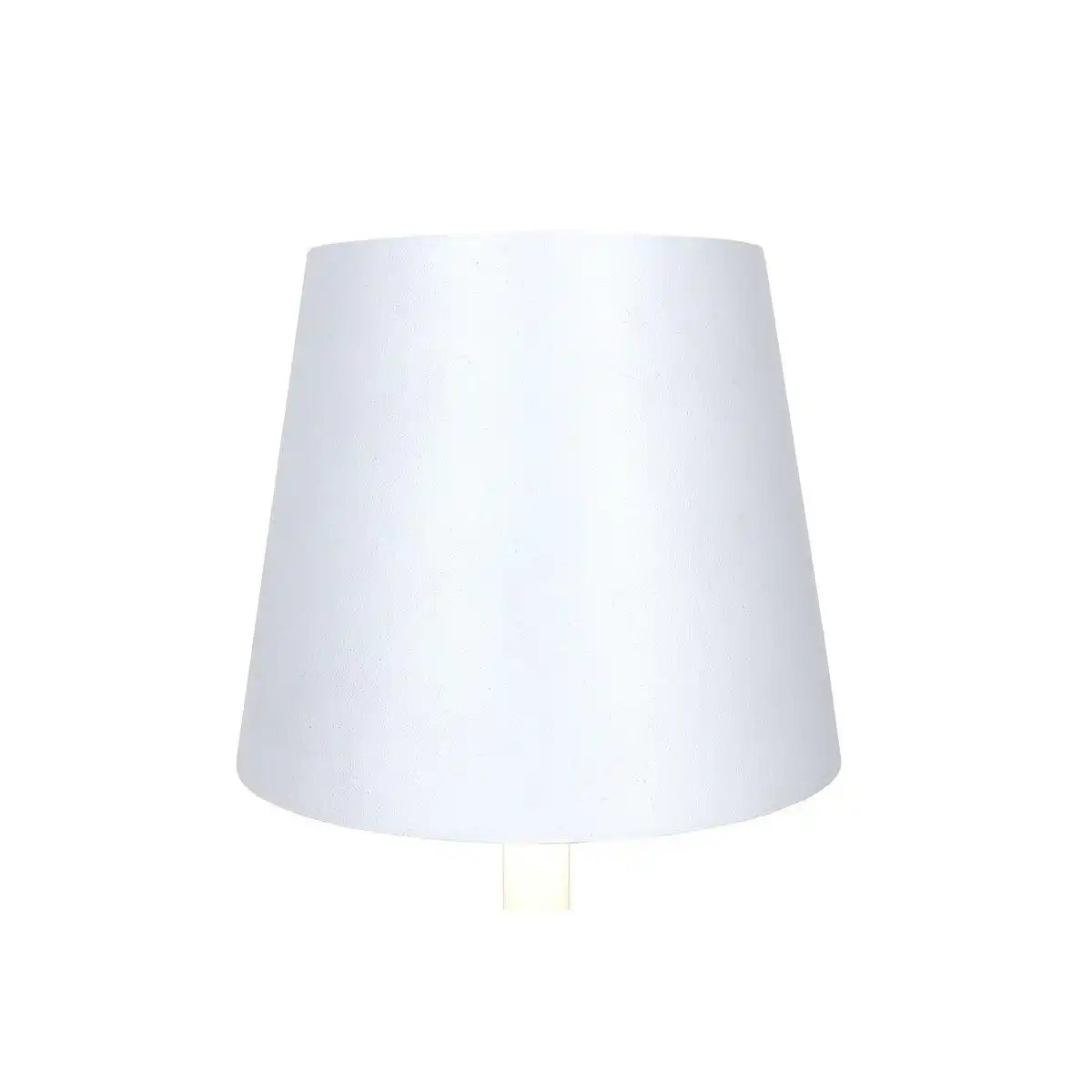 Tischleuchte 29 cm Natur/Weiß mit LED-Akku - HomeDesign Knaus