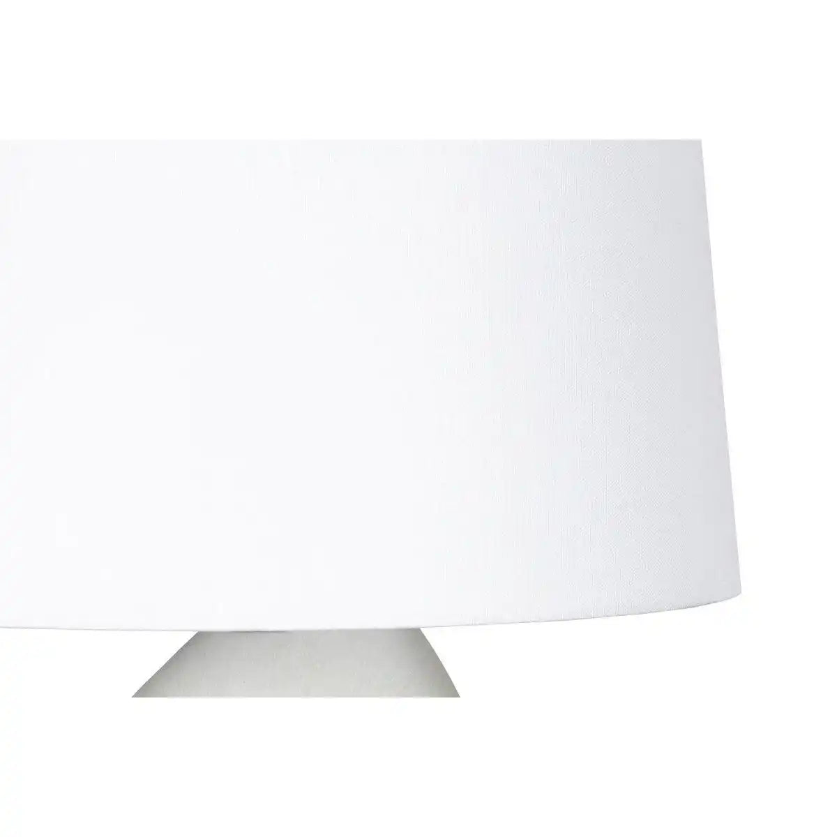 Tischleuchte Keramik/Leinen Blau/Weiß - HomeDesign Knaus