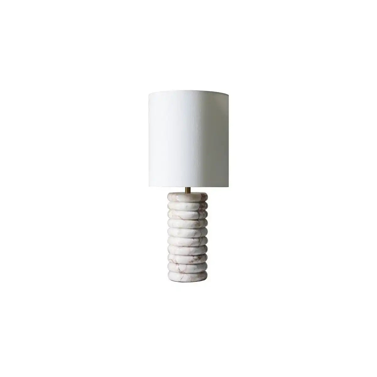 Tischleuchte Marmor/Leinen Beige - HomeDesign Knaus