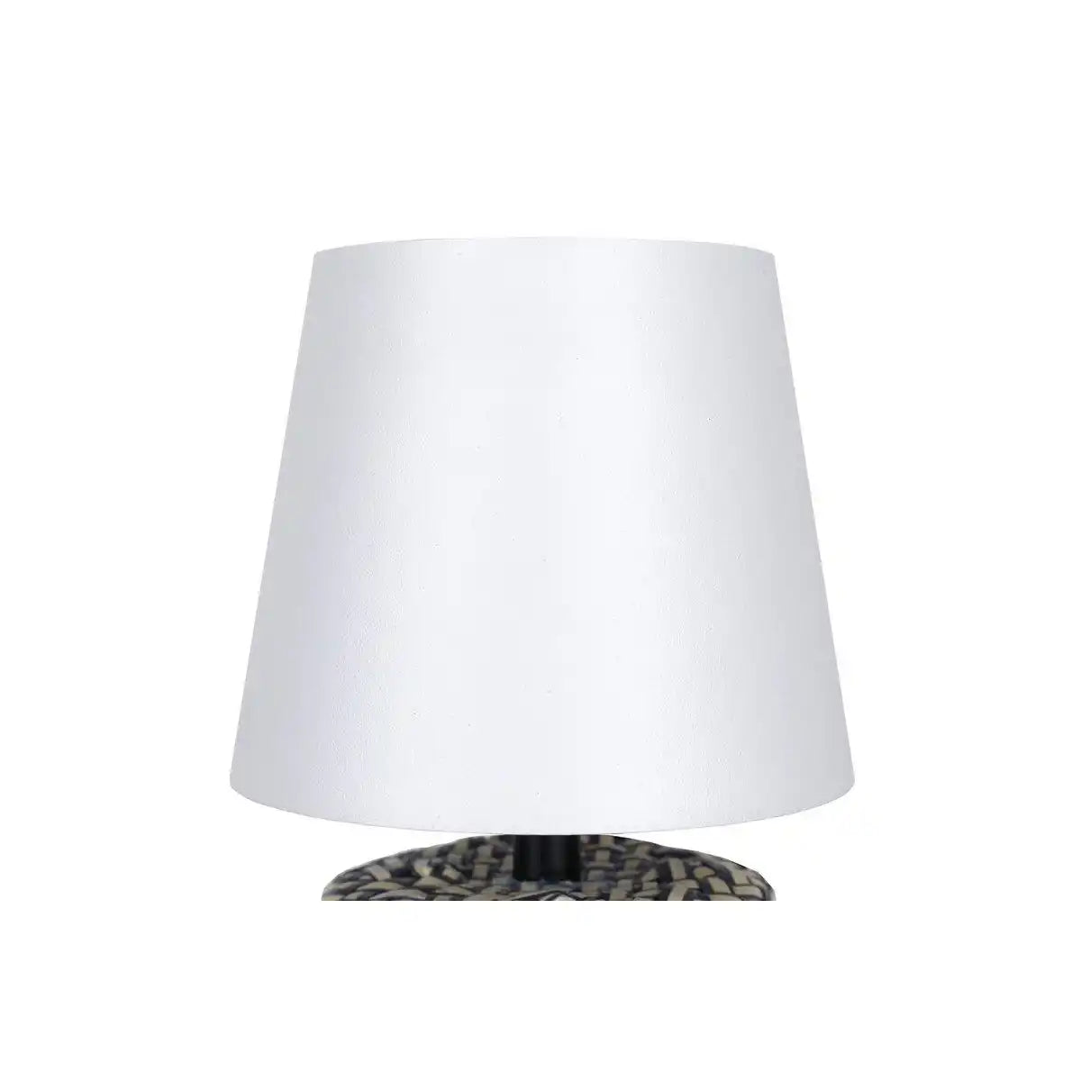 Tischleuchte Schwarz/Weiß 29 cm mit LED-Akku - HomeDesign Knaus