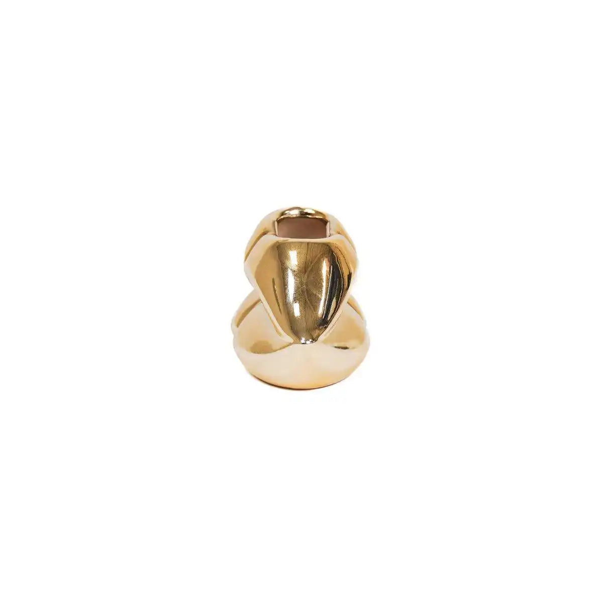 Topf - Lippe - Keramik - Gold - 15,5x6,5x7,5cm - HomeDesign Knaus