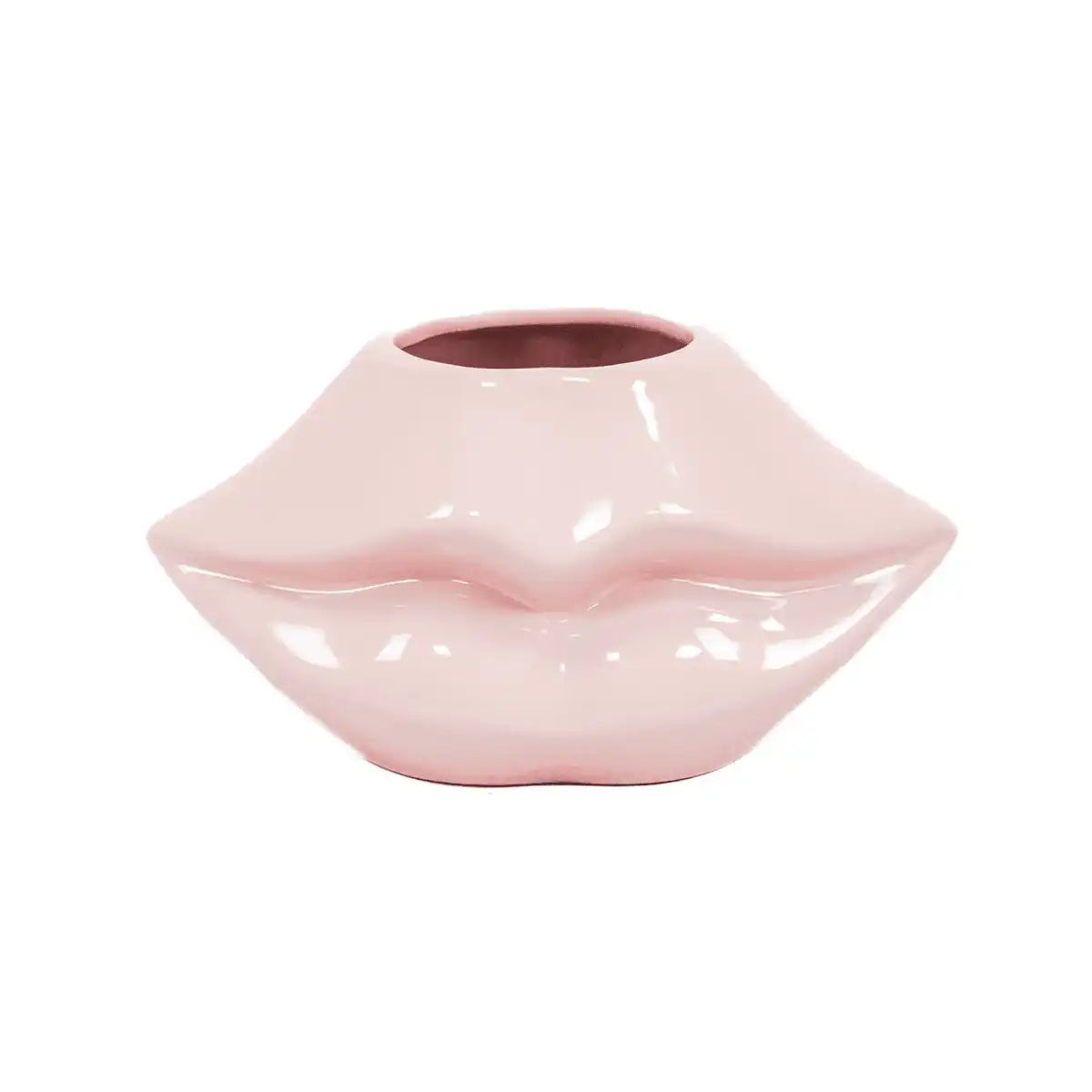 Topf - Lippe - Keramik - Hellrosa - 21x19x11cm - HomeDesign Knaus
