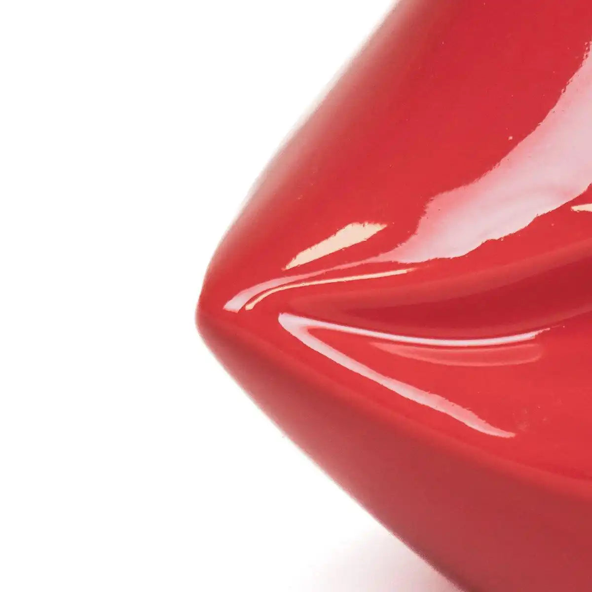 Topf - Lippe - Keramik - Rot - 21x19x11cm - HomeDesign Knaus