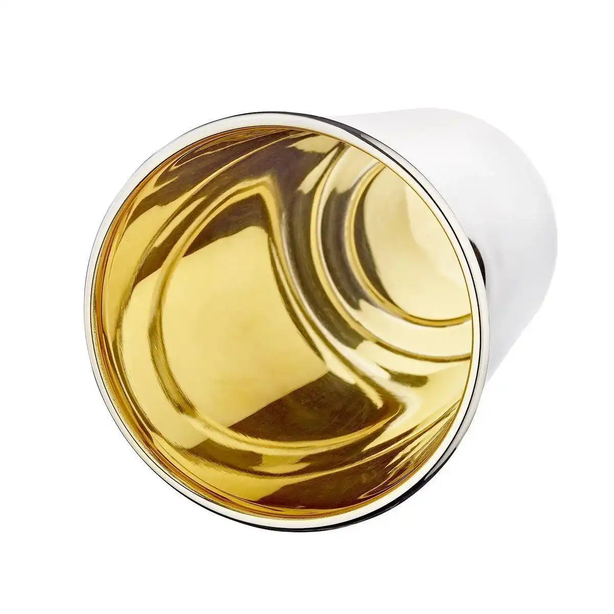 Trinkbecher Silberbecher Salta, schwerversilbert, innen Goldoptik (Messing poliert), Höhe 12 cm - HomeDesign Knaus